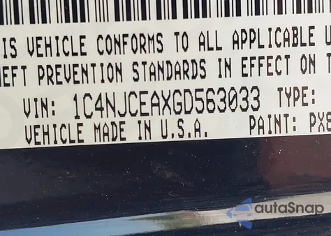 2016 Jeep Compass High Altitude Edition from USA, damaged, VIN 1C4NJCEAXGD563033
